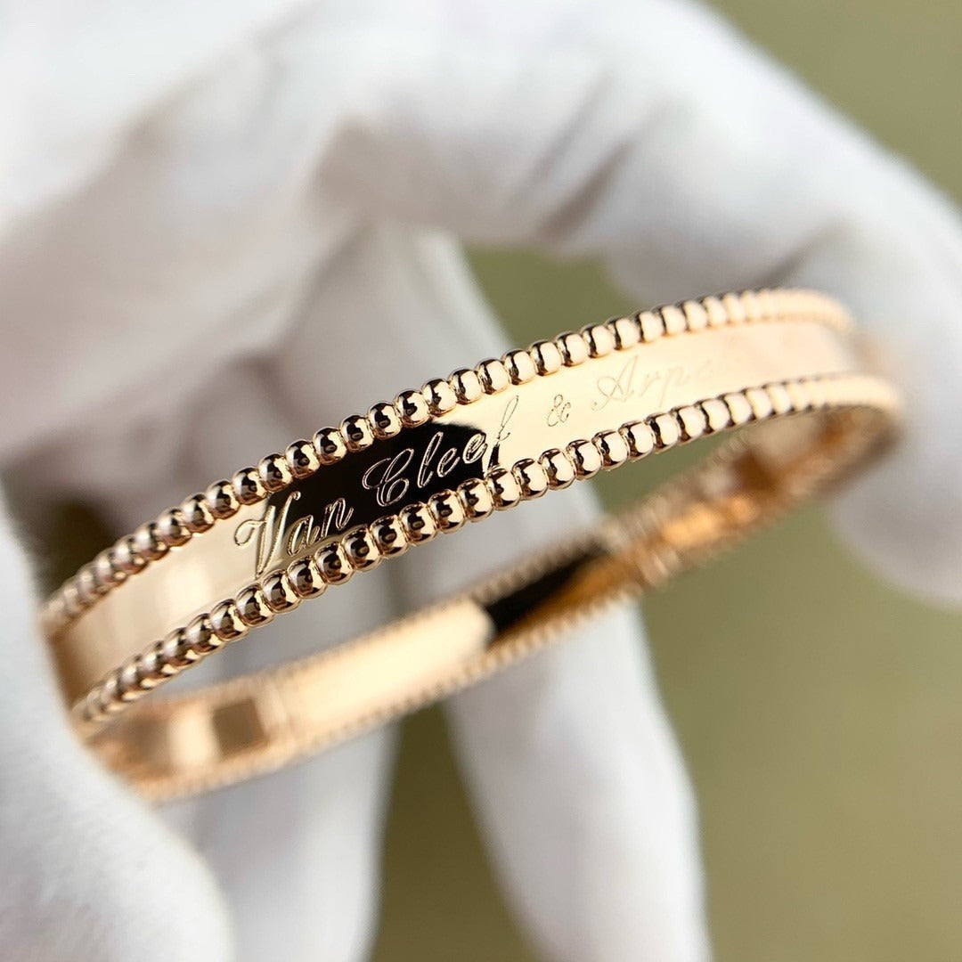 [OAKJURI Jewelry]CLOVER PERLEE BRACELET SIGNATURE ENGRAVING SERIES