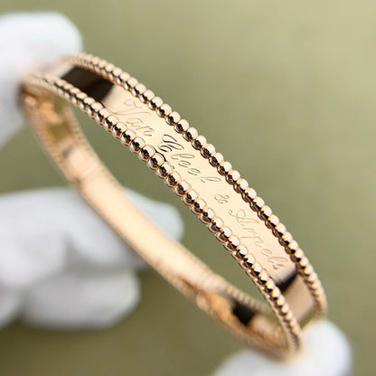 [OAKJURI Jewelry]CLOVER PERLEE BRACELET SIGNATURE ENGRAVING SERIES