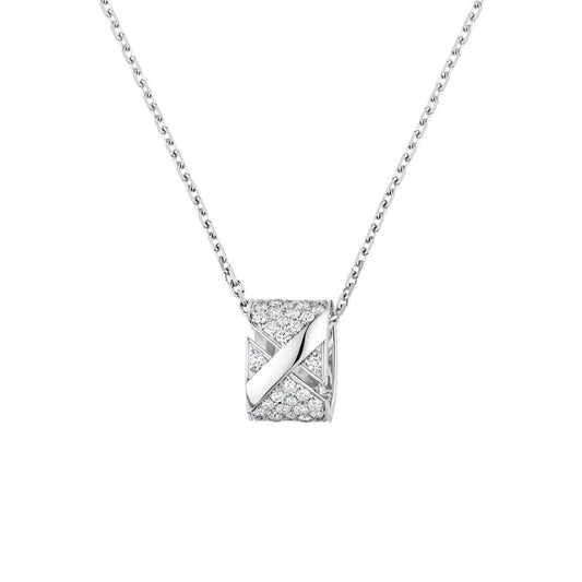 [OAKJURI Jewelry]LIENS EVIDENCE DIAMOND PAVED NECKLACE