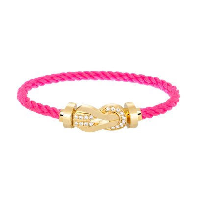 [OAKJURI Jewelry]CHANCE LARGE 8 FIGURE BUCKLE HALF DIAMOND BRACELET GOLD