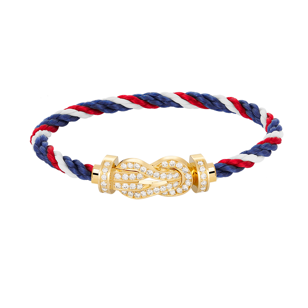 [OAKJURI Jewelry]CHANCE LARGE 8 FIGURE BUCKLE FULLDIAMOND BRACELET GOLD