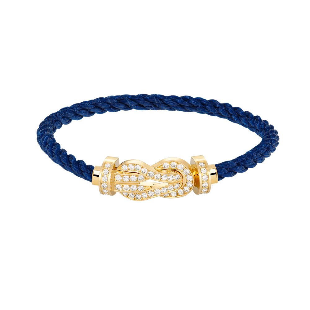 [OAKJURI Jewelry]CHANCE LARGE 8 FIGURE BUCKLE FULLDIAMOND BRACELET GOLD