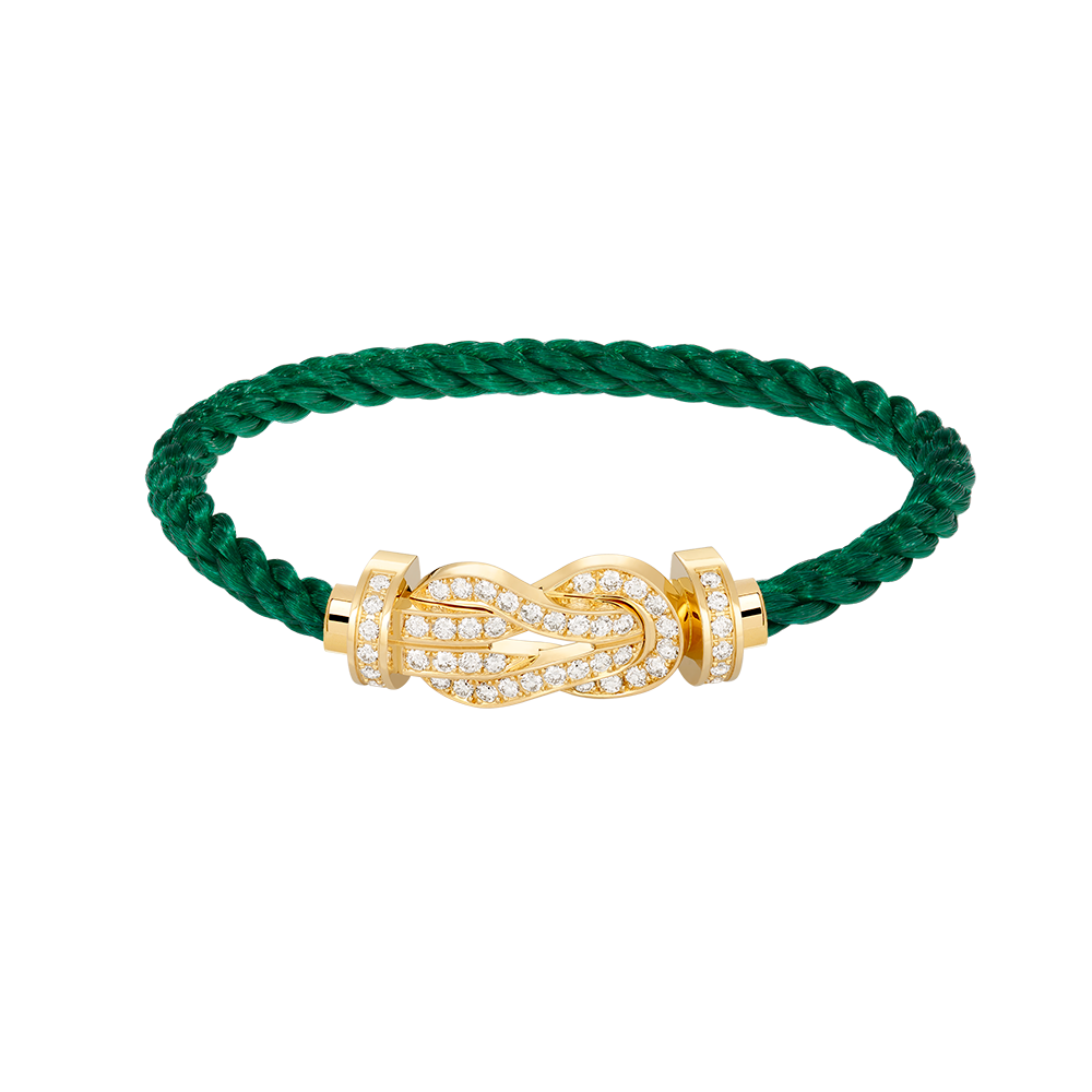 [OAKJURI Jewelry]CHANCE LARGE 8 FIGURE BUCKLE FULLDIAMOND BRACELET GOLD