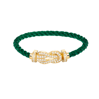 [OAKJURI Jewelry]CHANCE LARGE 8 FIGURE BUCKLE FULLDIAMOND BRACELET GOLD