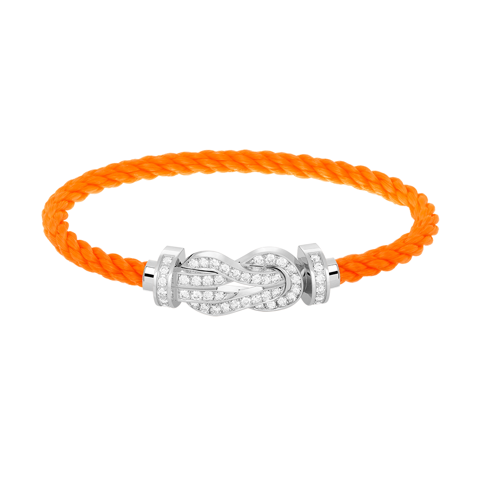 [OAKJURI Jewelry]CHANCE LARGE 8 FIGURE BUCKLE FULL DIAMOND BRACELET SILVER