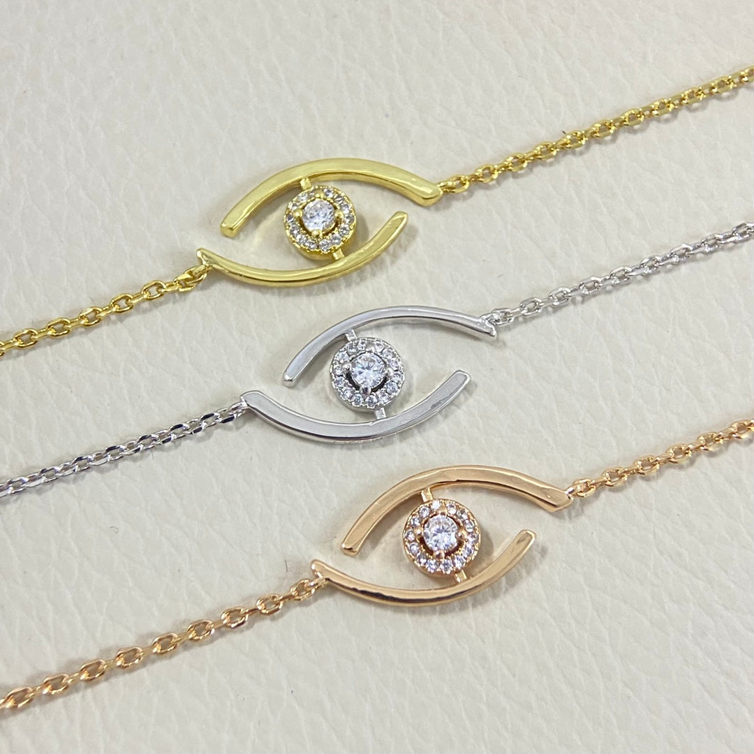 [OAKJURI Jewelry]Lucky Eye Pave-Set Diamond Bracelet