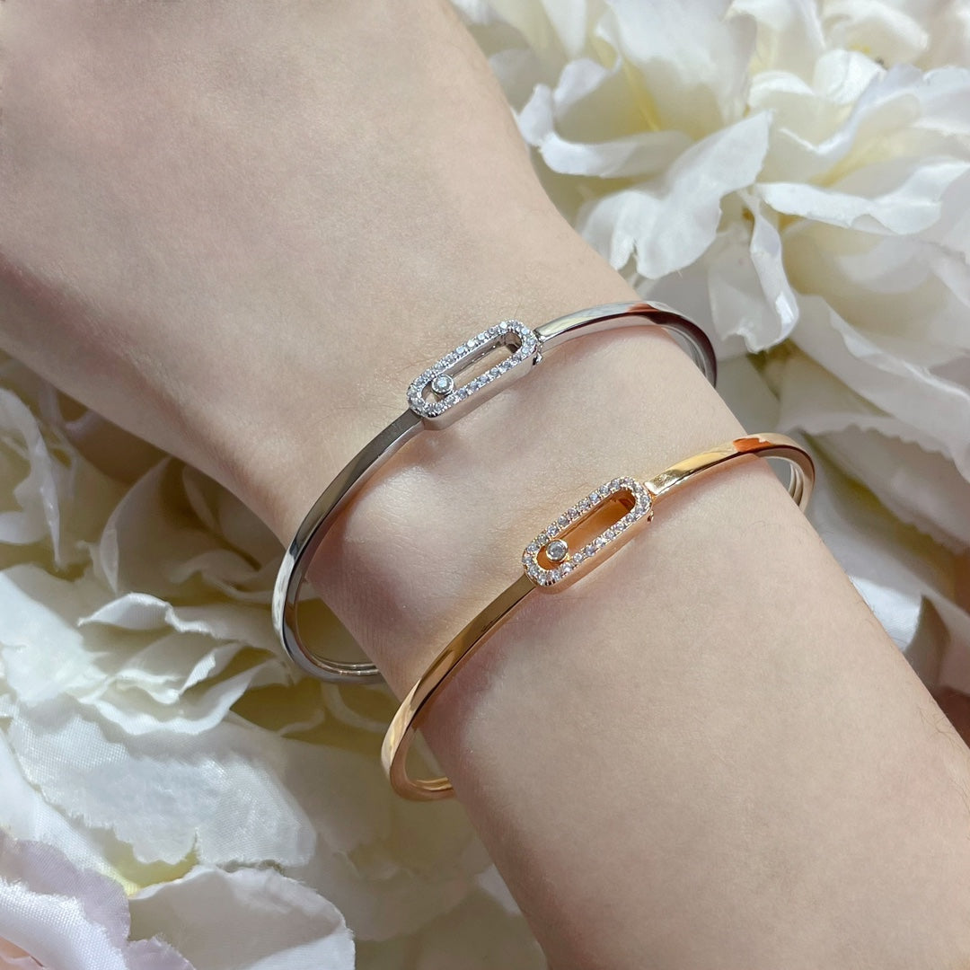 [OAKJURI Jewelry]Move Uno pavé flex bangle medium