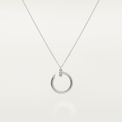 [OAKJURI Jewelry] JUSTE NECKLACE HALF DIAMOND