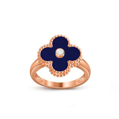 [OAKJURI Jewelry]CLOVER DIAMOND RING ROSE GOLD COLLECTION