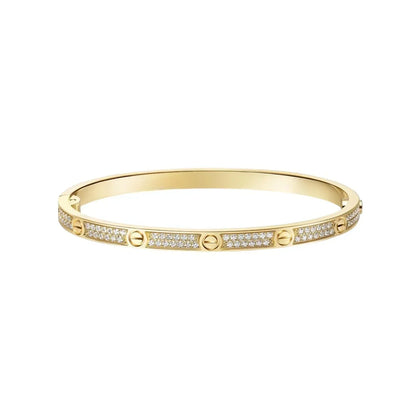 [OAKJURI Jewelry] JUSTE Diamond & LOVE Diamond Bracelet Stack Set