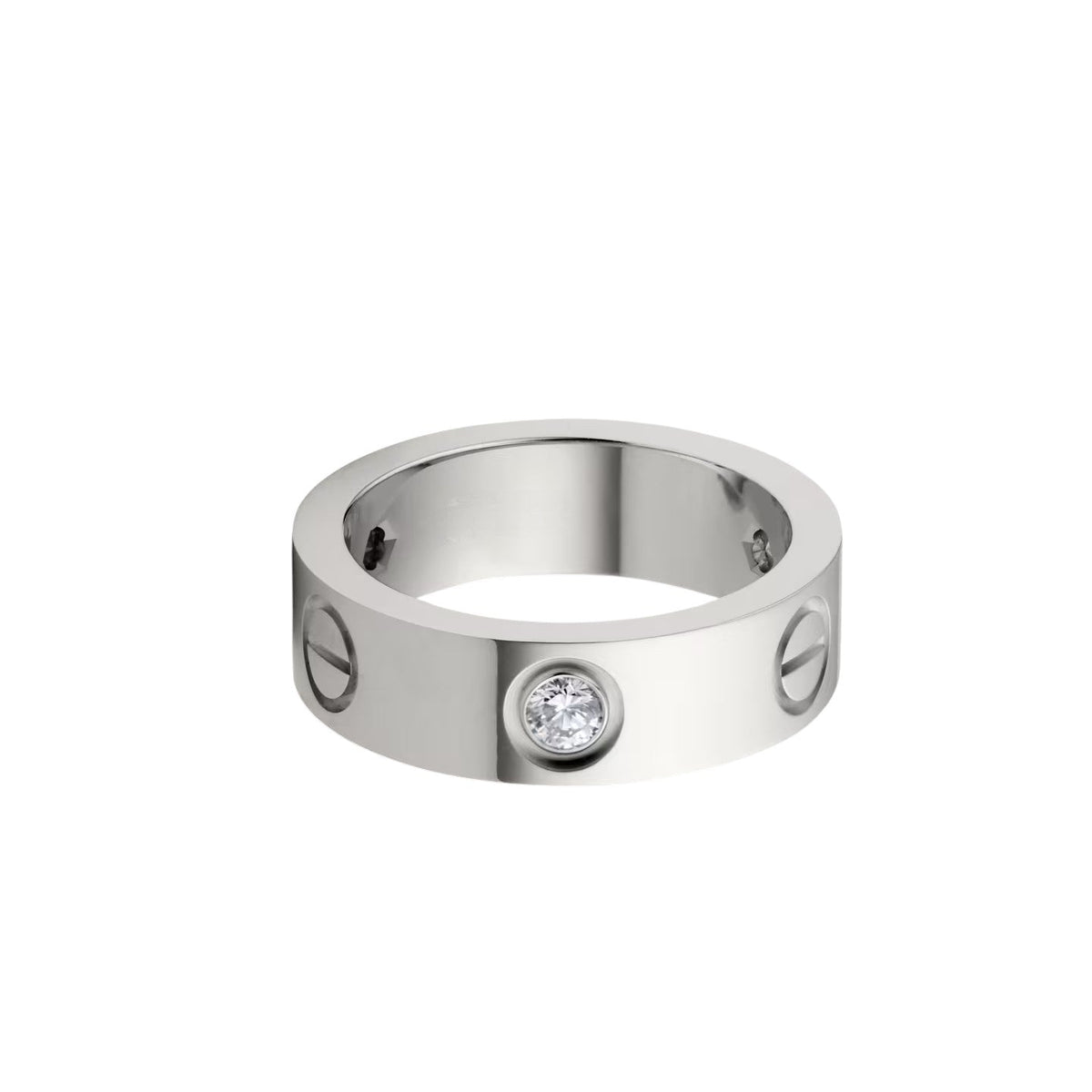 [OAKJURI Jewelry] LOVE 5.5MM 3 DIAMOND RING