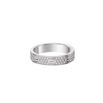 [OAKJURI Jewelry] LOVE RING 4.0MM DIAMOND PAVED