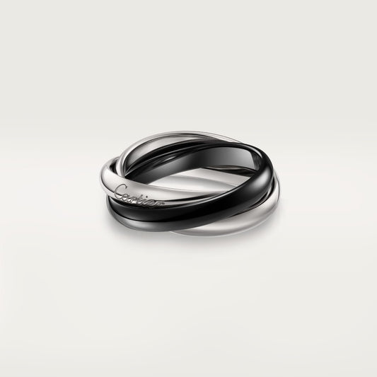 [OAKJURI Jewelry] TRINITY 3.2MM RING BLACK CERAMIC