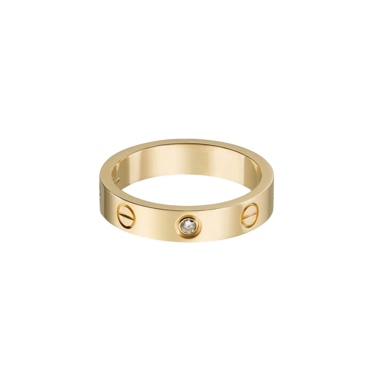[OAKJURI Jewelry] LOVE 4MM 1 DIAMOND RING