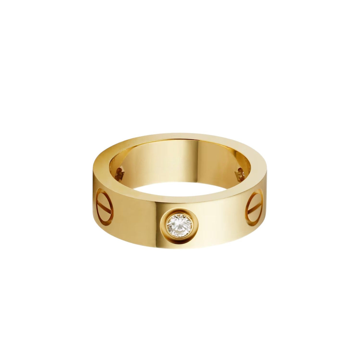 [OAKJURI Jewelry] LOVE 5.5MM 3 DIAMOND RING
