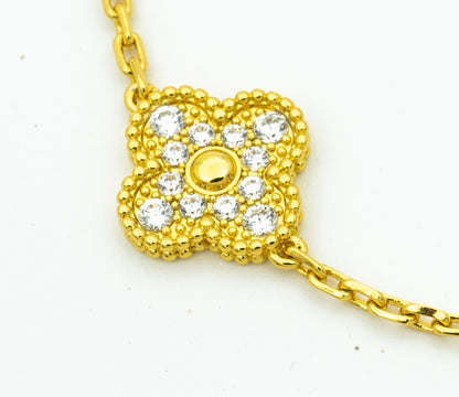 [OAKJURI Jewelry] CLOVER 5 MOTIF LASER BRACELET COLLECTION