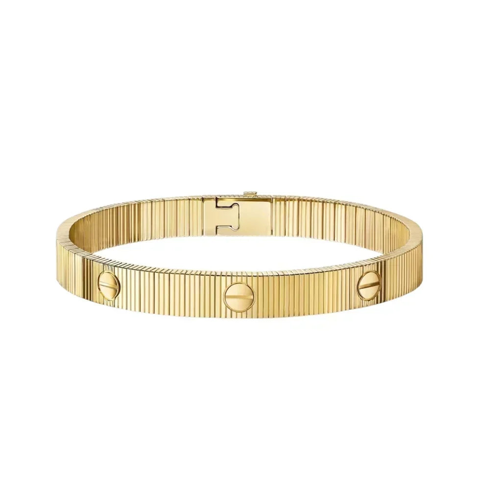 [OAKJURI Jewelry]Clover Lucky Spring & Love & Juste Garden 3-Piece  Bracelet Stack Set