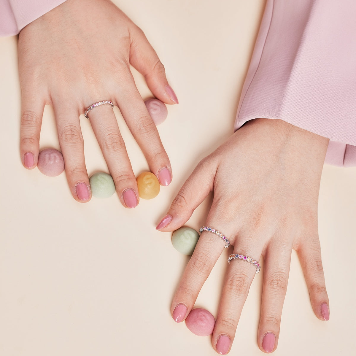 [Lumi Jewellery]Unique Scintillating Round Cut Daily Ring