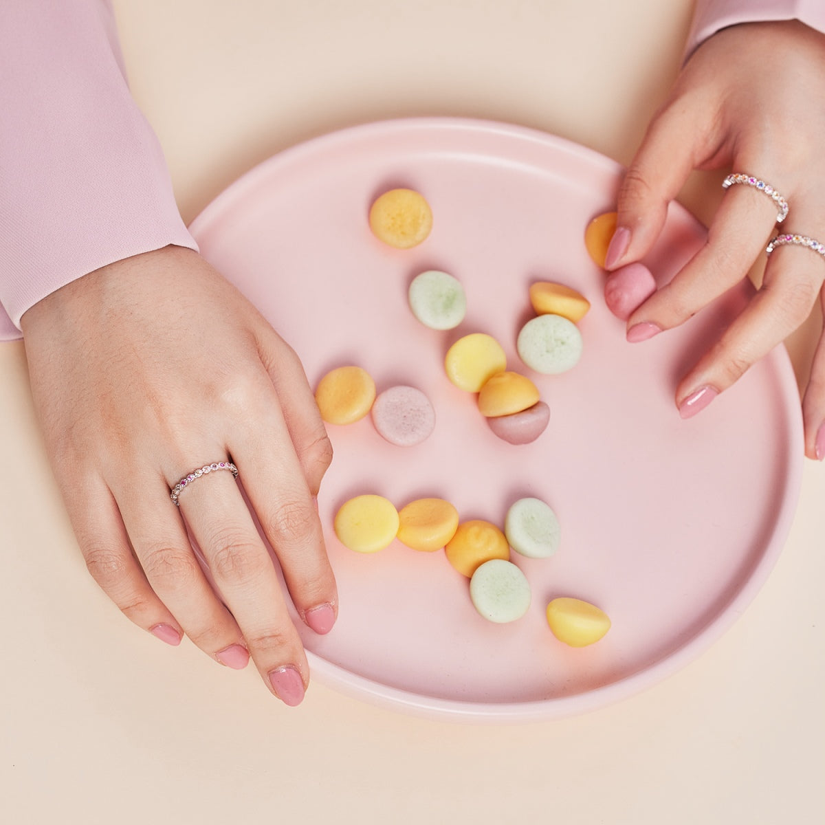 [Lumi Jewellery]Unique Scintillating Round Cut Daily Ring