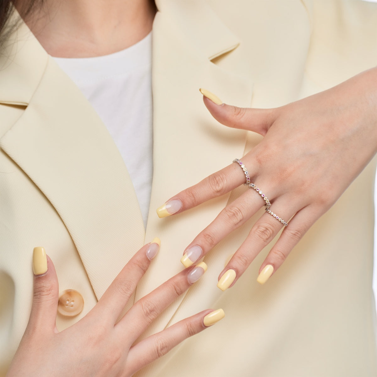 [Lumi Jewellery]Elegant Vivid Round Cut Daily Ring