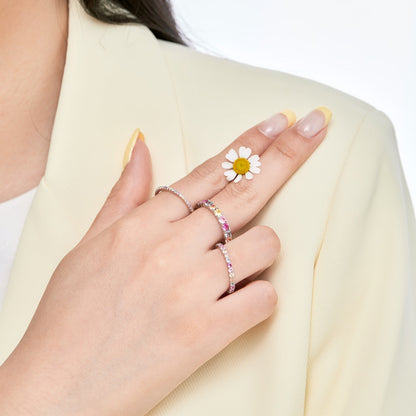 [Lumi Jewellery]Elegant Vivid Round Cut Daily Ring