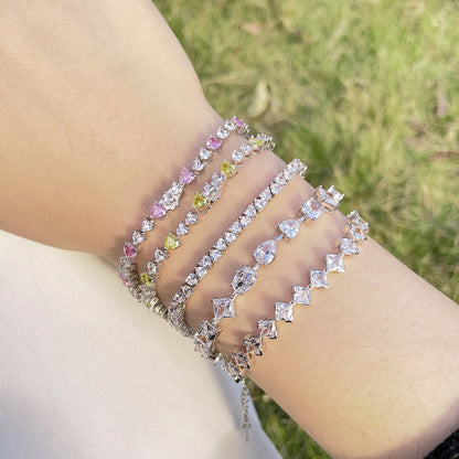 [Lumi Jewellery]Dazzling Romantic Heart Shape Lover Bracelet