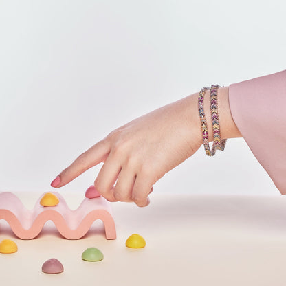 [Lumi Jewellery]Ornate Sparkling Round Cut Party Bracelet