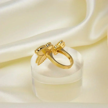 [OAKJURI Jewelry]LUCKY BETWEEN THE FINGER RING