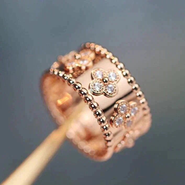 [OAKJURI Jewelry]CLOVER KALEIDOSCOPE RING 10MM