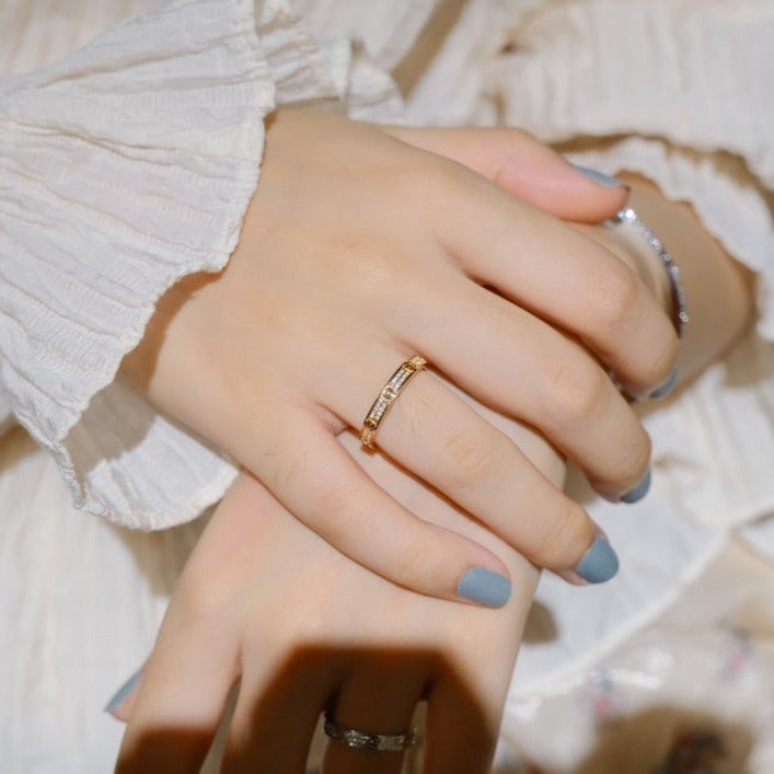 [OAKJURI Jewelry] LOVE RING 2.65MM DIAMOND