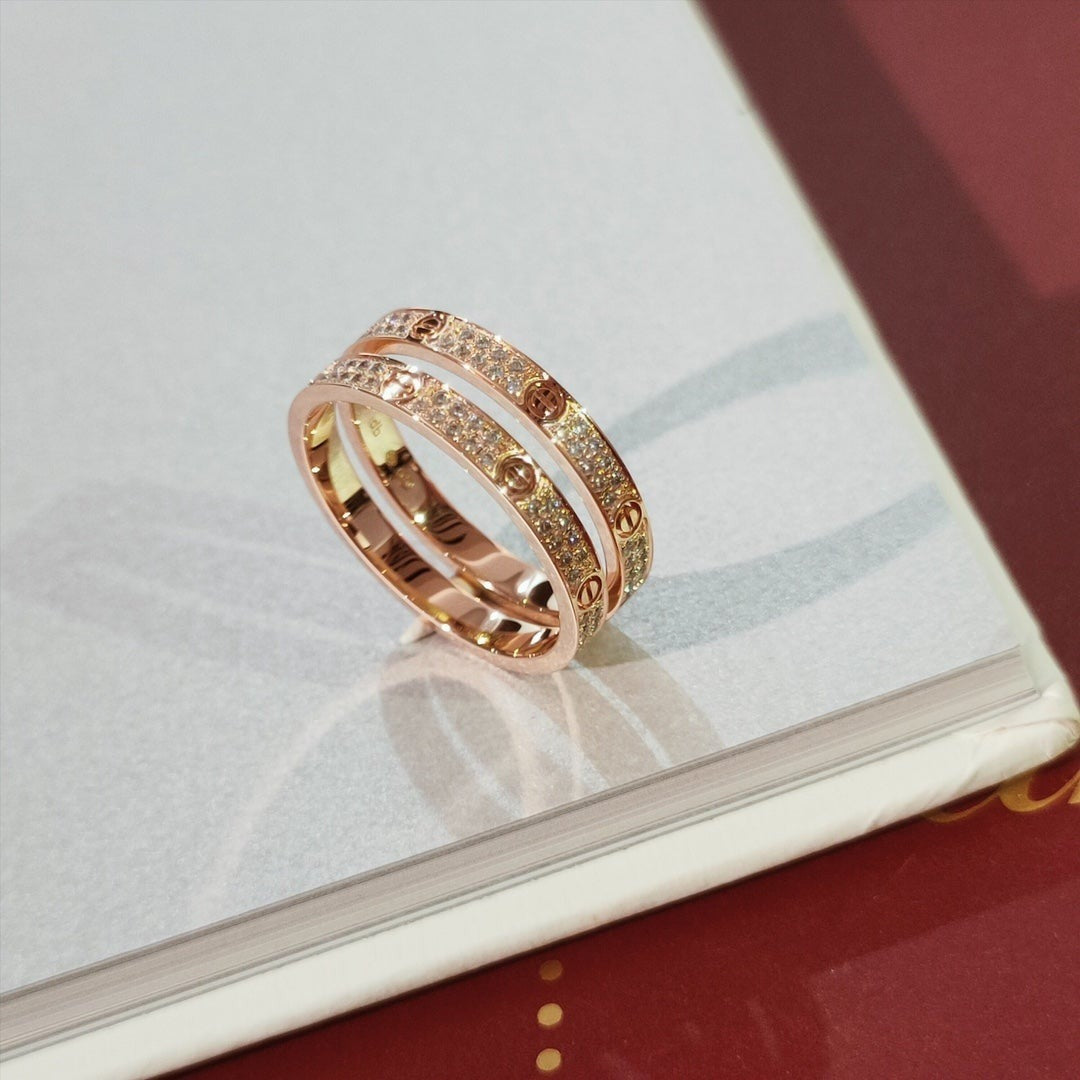 [OAKJURI Jewelry] LOVE RING 2.65MM DIAMOND