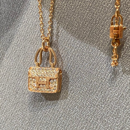 [OAKJURI Jewelry]CONSTANCE PEDANT DIAMOND NECKLACE