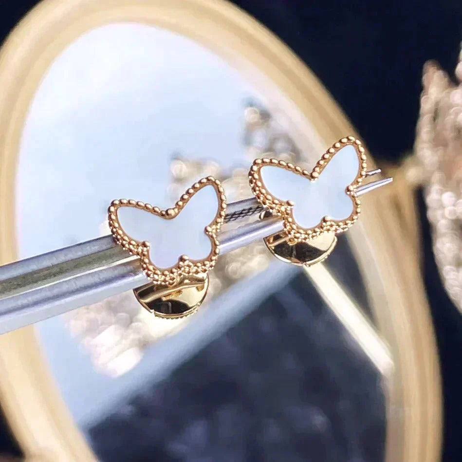 [OAKJURI Jewelry]SWEET BUTTERFLY MOP EARSTUDS
