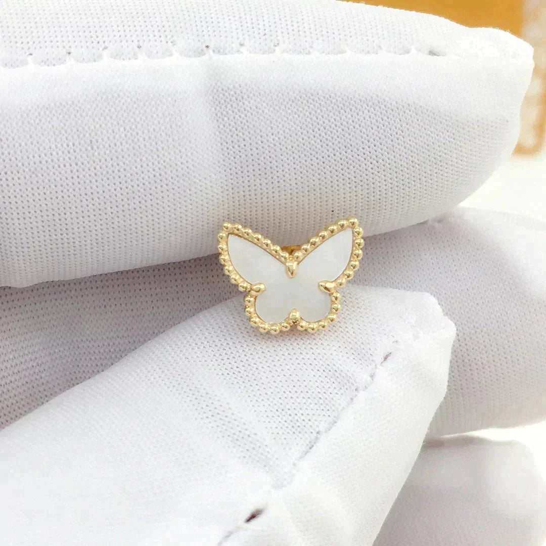 [OAKJURI Jewelry]SWEET BUTTERFLY MOP EARSTUDS