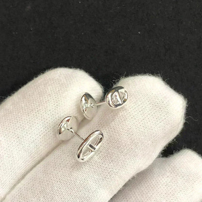 [OAKJURI Jewelry]CHAINE SMALL EARRINGS GOLD AND SILVER