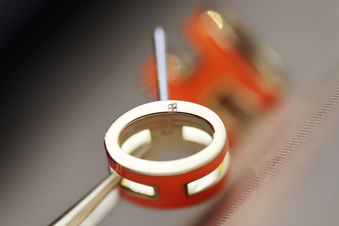 [OAKJURI Jewelry]MINI POP H EARRINGS ORANGE