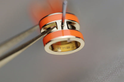 [OAKJURI Jewelry]MINI POP H EARRINGS ORANGE