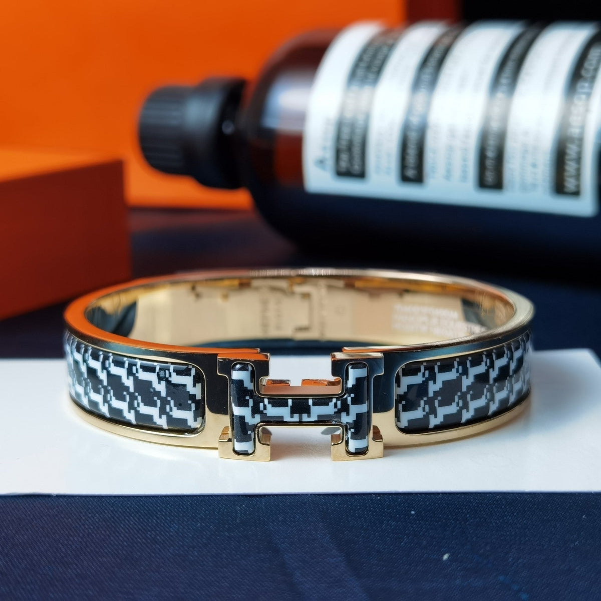 [OAKJURI Jewelry]H HORSE BRACELET 12MM