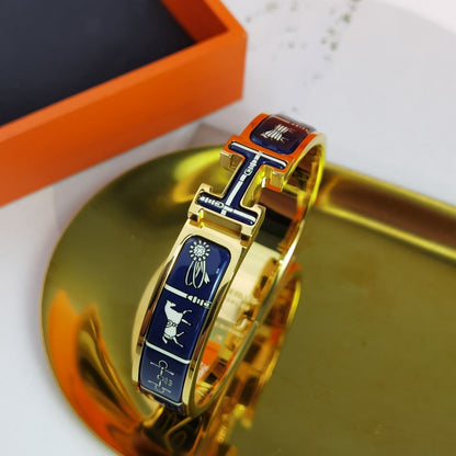 [OAKJURI Jewelry]H COUVERTURES DARK BLUE BRACELET