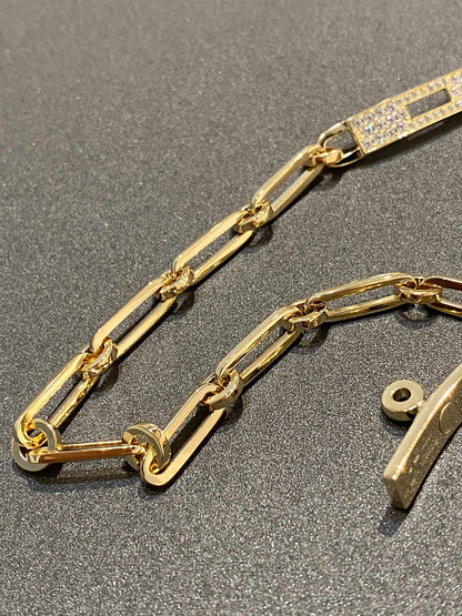 [OAKJURI Jewelry]CHAINE BRACELET SMALL MODEL DIAMOND