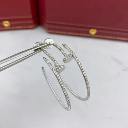 [OAKJURI Jewelry] JUSTE FULL DIAMOND LARGE EARRINGS