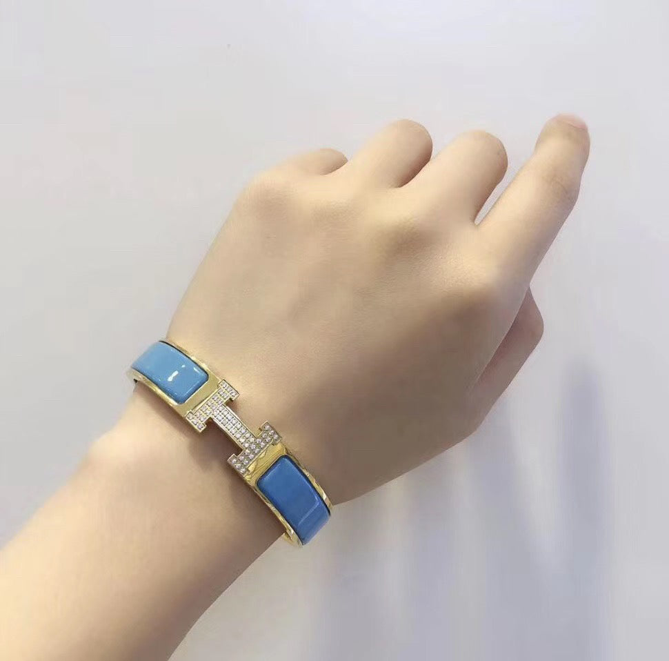 [OAKJURI Jewelry]H CLOUD BLUE BRACELET GOLD DIAMOND