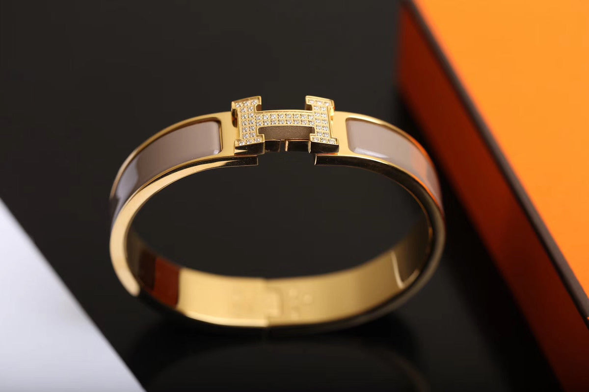 [OAKJURI Jewelry]H BRACELET GOLD DIAMOND