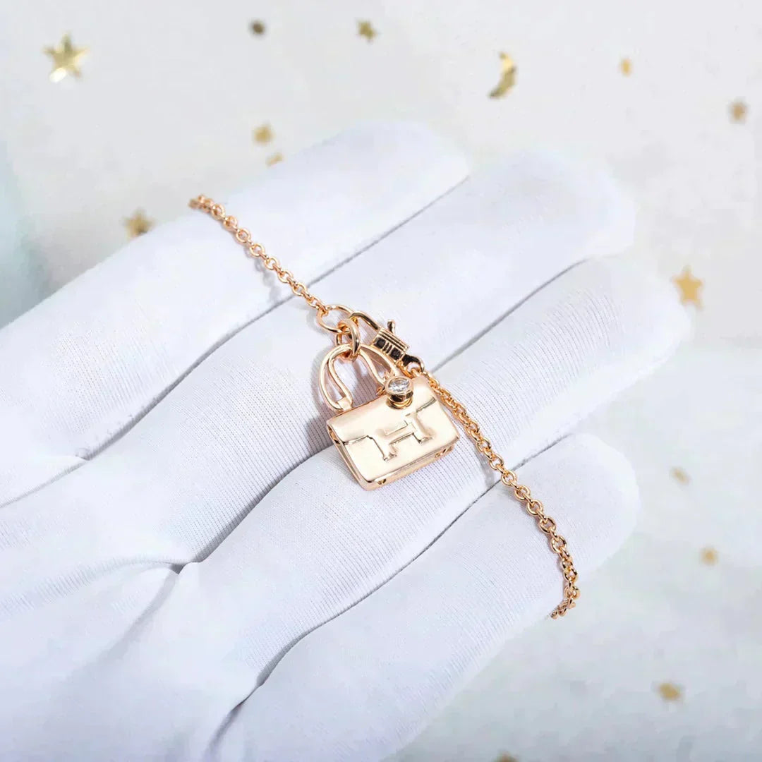 [OAKJURI Jewelry]AMULETTE PEDANT ROSE GOLD NECKLACE
