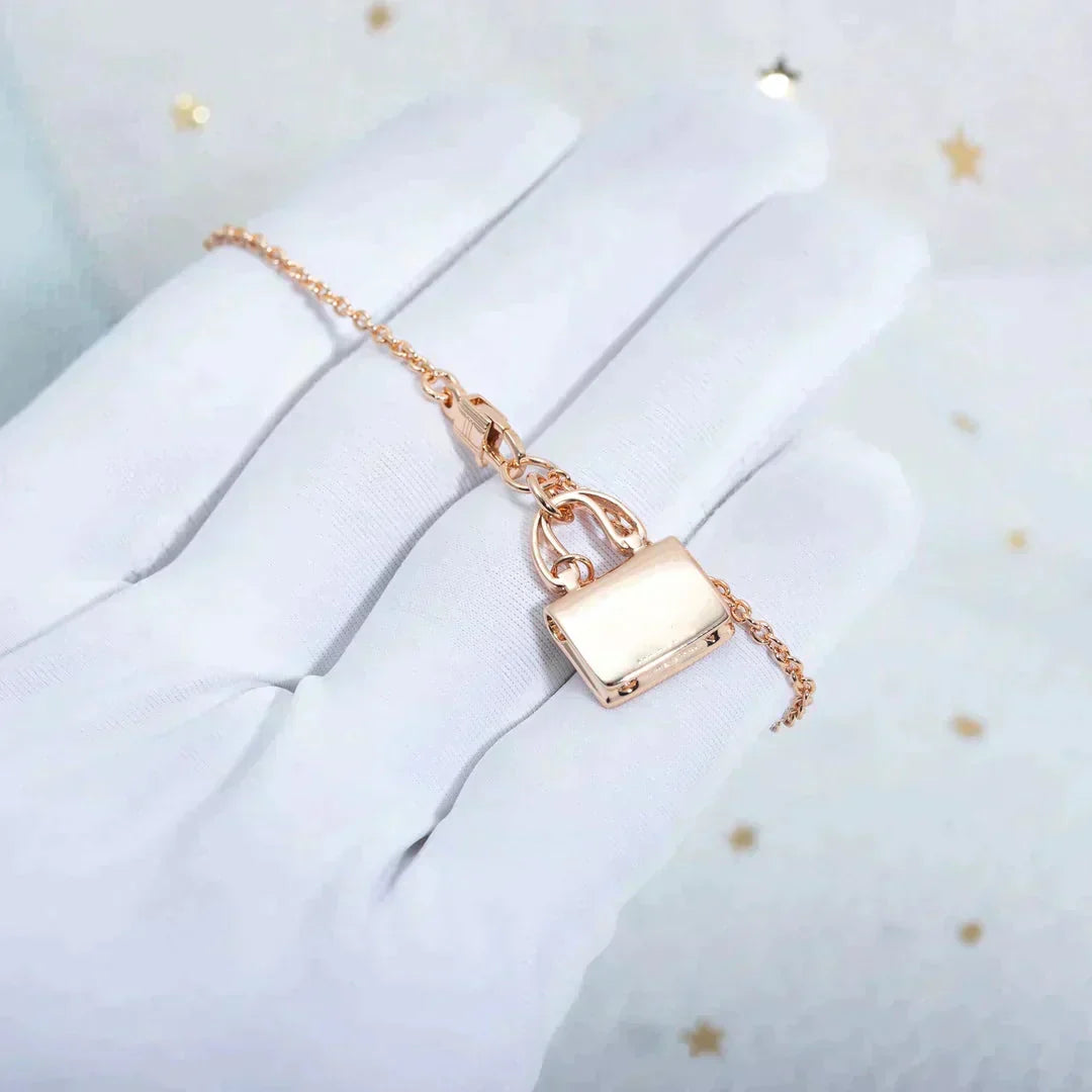 [OAKJURI Jewelry]AMULETTE PEDANT ROSE GOLD NECKLACE