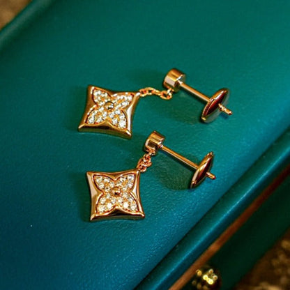 [OAKJURI Jewelry]STAR DIAMONDS EARRINGS GOLD