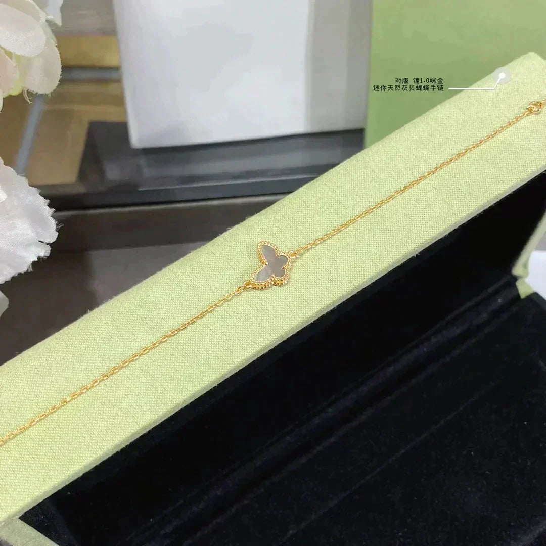 [OAKJURI Jewelry]BUTTERFLY DARK MOP BUTTERFLY BRACELET