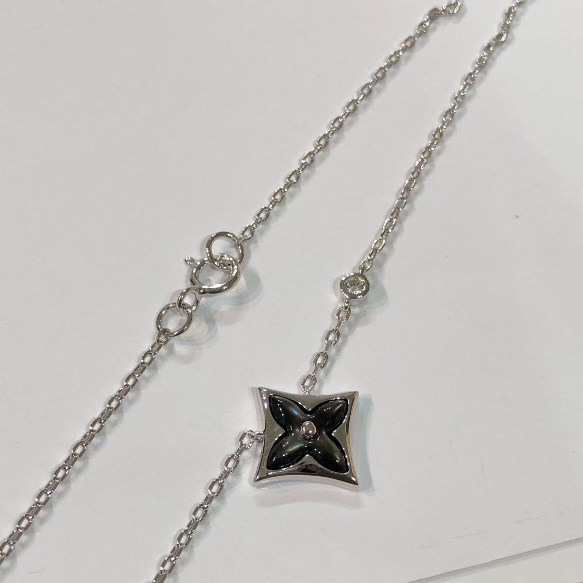 [OAKJURI Jewelry]STAR BLACK MOP NECKLACE