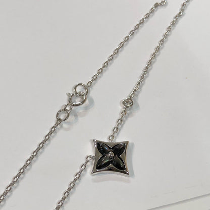 [OAKJURI Jewelry]STAR BLACK MOP NECKLACE