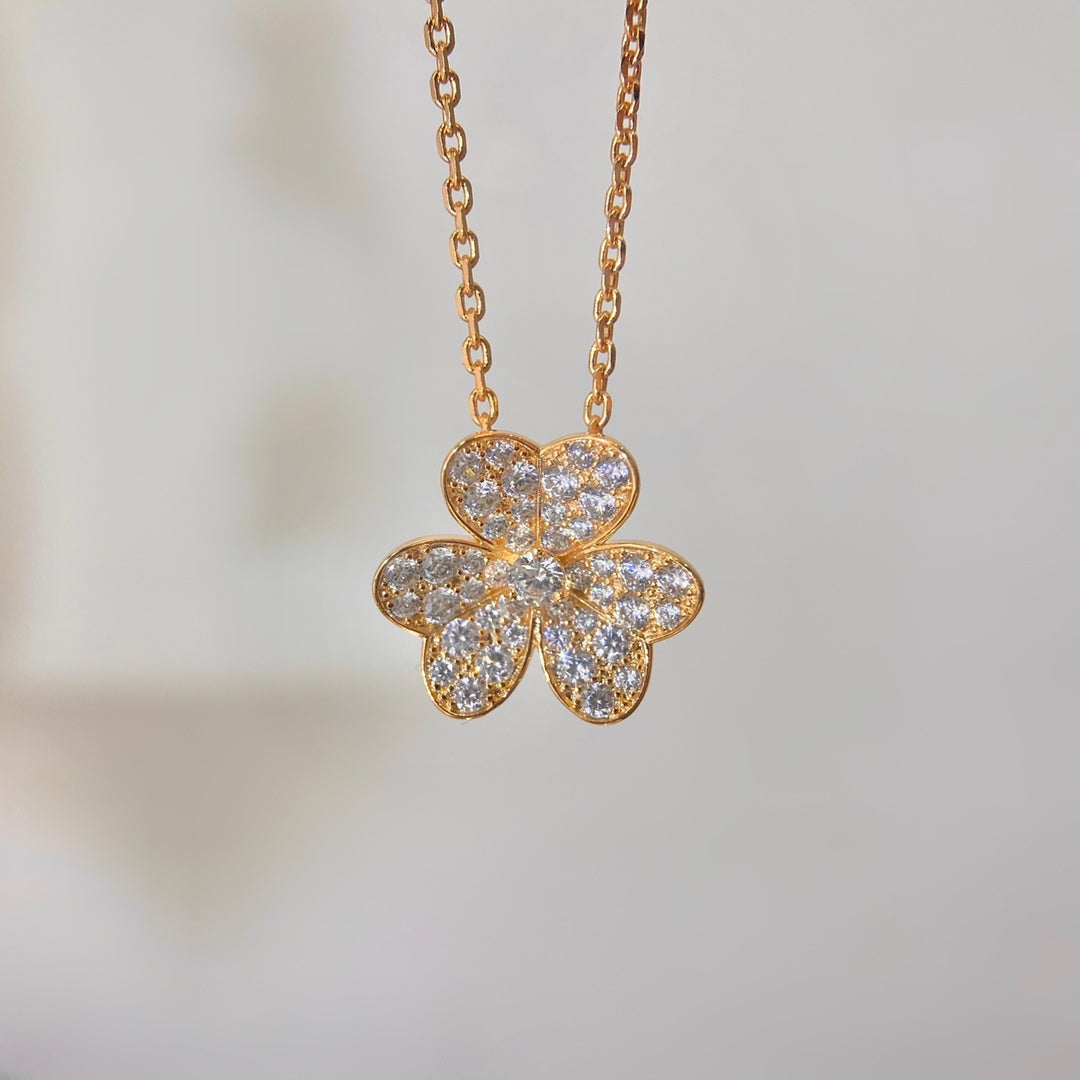 [OAKJURI Jewelry]FLOWER DIAMOND NECKLACE